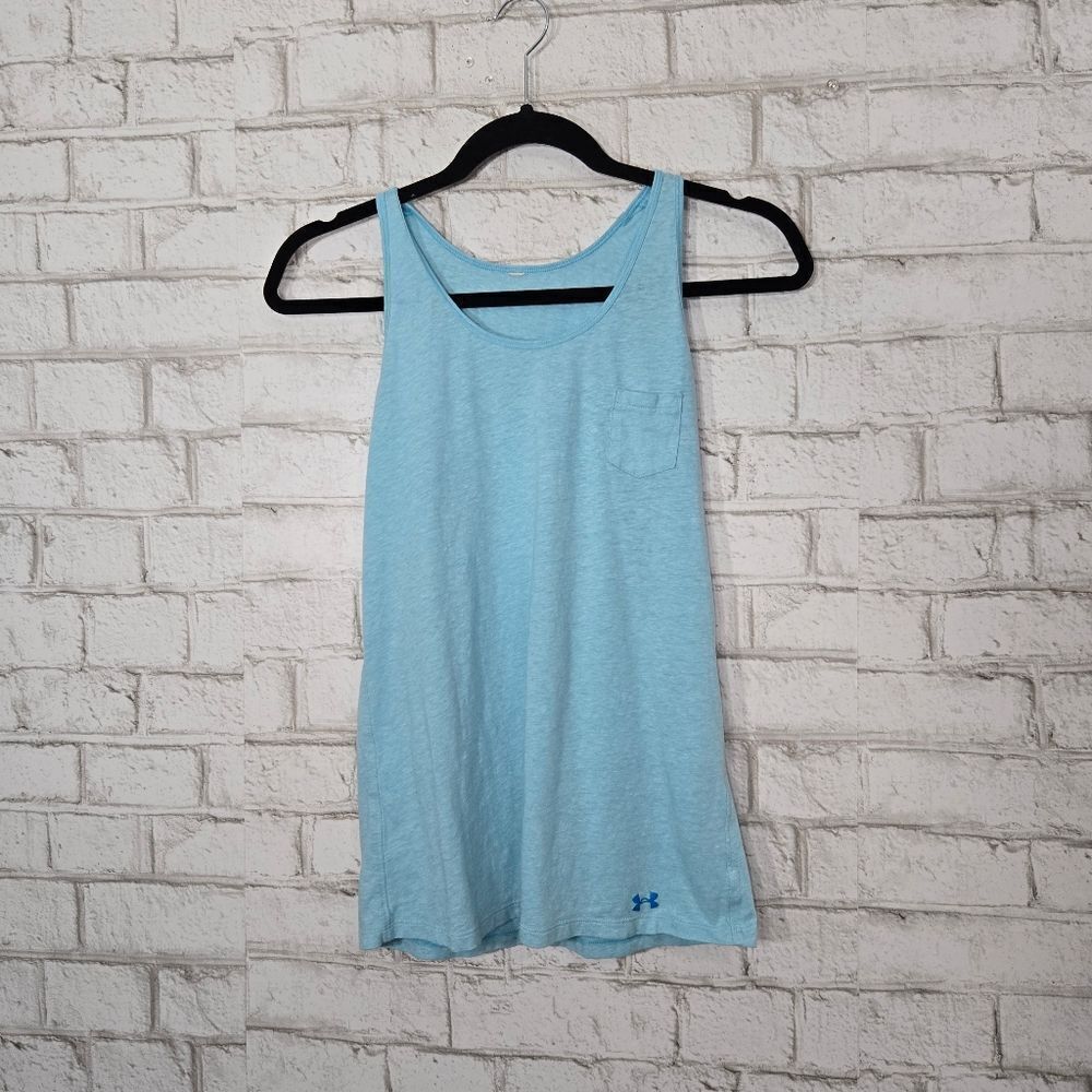 Under Armour light blue tank